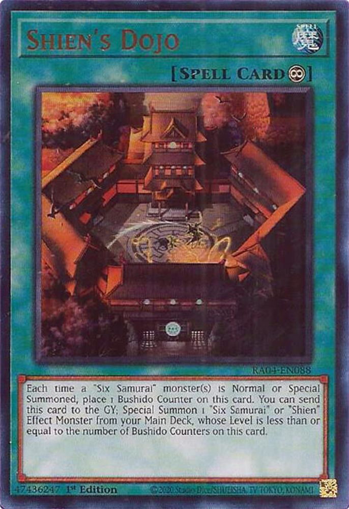 Shien's Dojo (UR) (RA04-EN088) - Ultra Rare