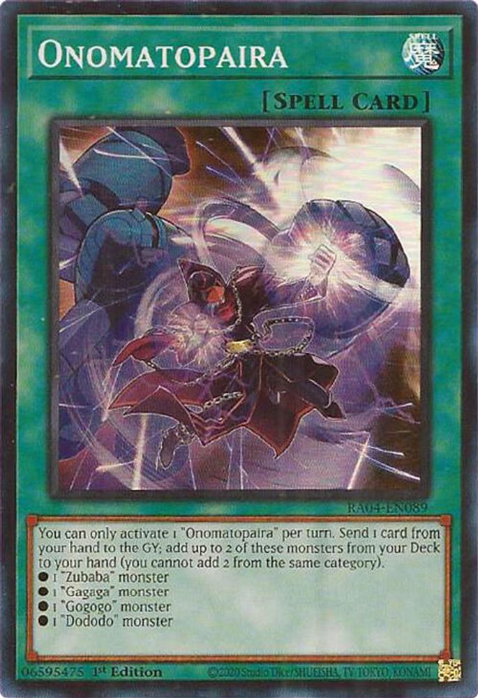 Onomatopaira (RA04-EN089) - Super Rare