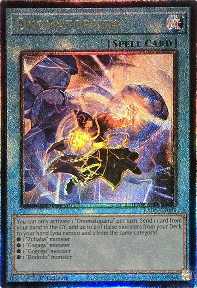 Onomatopaira (PUR) (RA04-EN089) - Prismatic Ultimate Rare