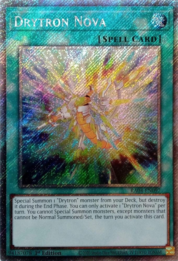 Drytron Nova (Platinum Secret Rare) (RA04-EN097) - Platinum Secret Rare