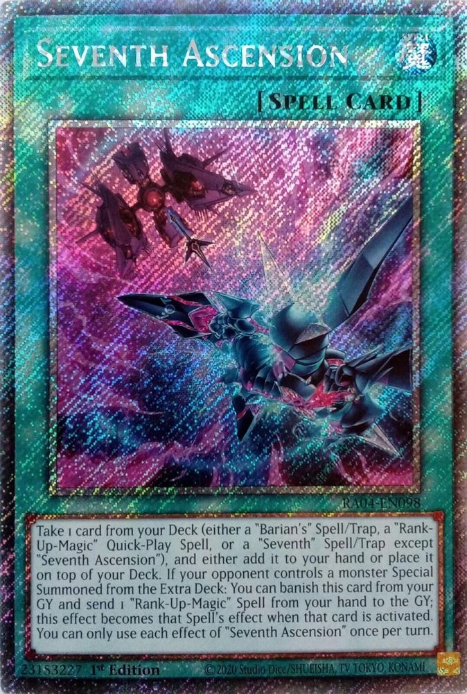 Seventh Ascension (Platinum Secret Rare) (RA04-EN098) - Platinum Secret Rare