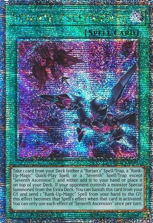 Seventh Ascension (Quarter Century Secret Rare) (RA04-EN098) - Quarter Century Stampede 1st Edition