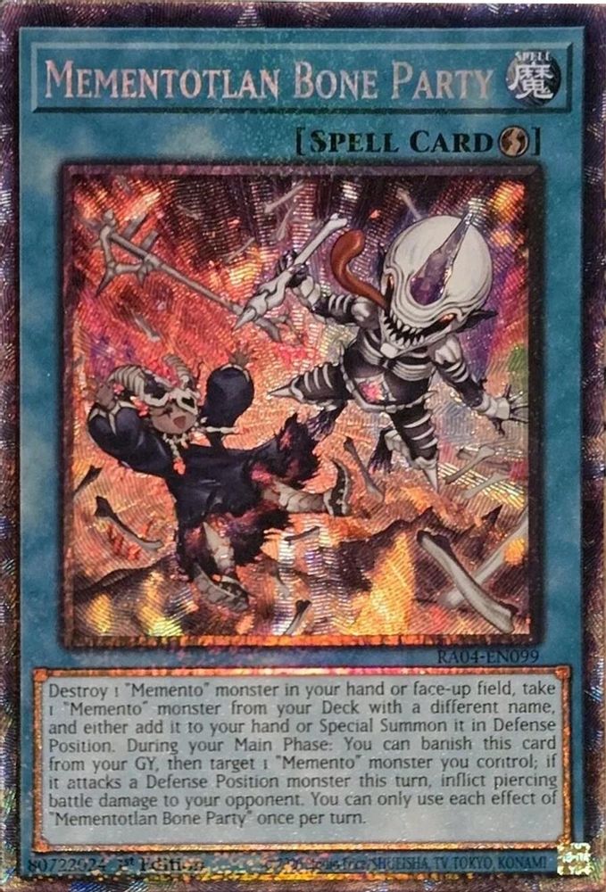 Mementotlan Bone Party (PCR) (RA04-EN099) - Prismatic Collector's Rare