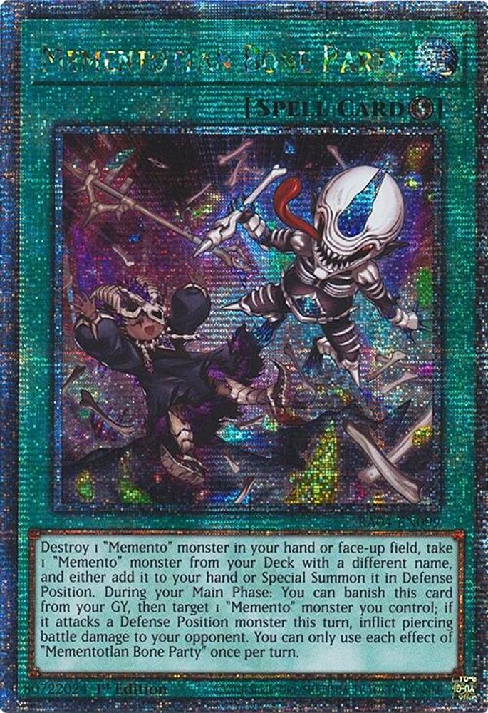 Mementotlan Bone Party (Quarter Century Secret Rare) (RA04-EN099) - Quarter Century Secret Rare