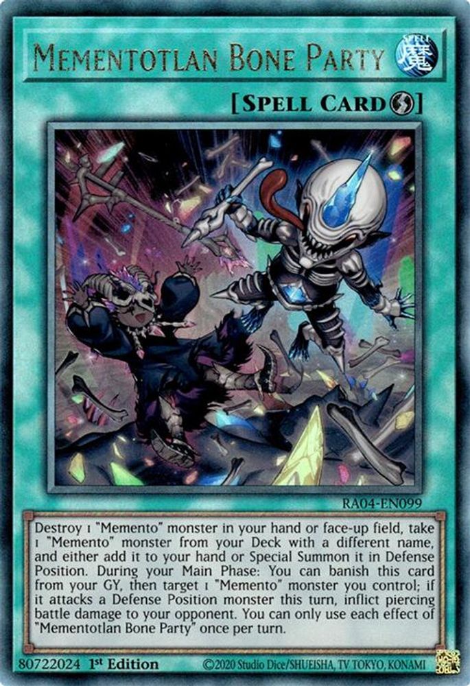 Mementotlan Bone Party (PUR) (RA04-EN099) - Prismatic Ultimate Rare