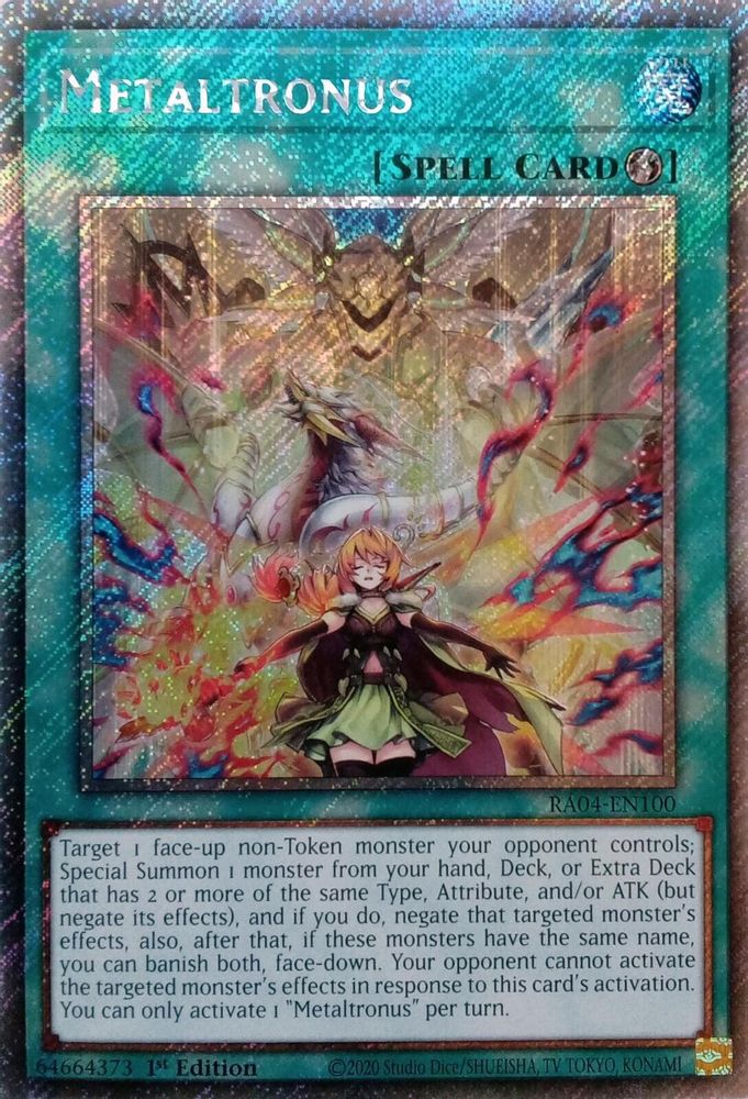 Metaltronus (Platinum Secret Rare) (RA04-EN100) - Platinum Secret Rare