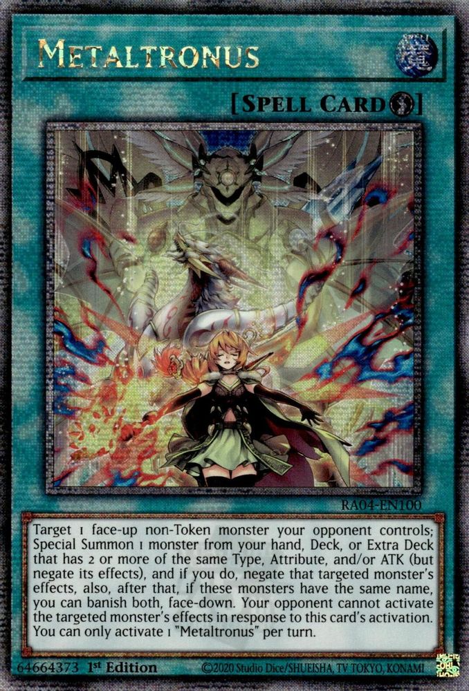Metaltronus (Quarter Century Secret Rare) (RA04-EN100) - Quarter Century Secret Rare