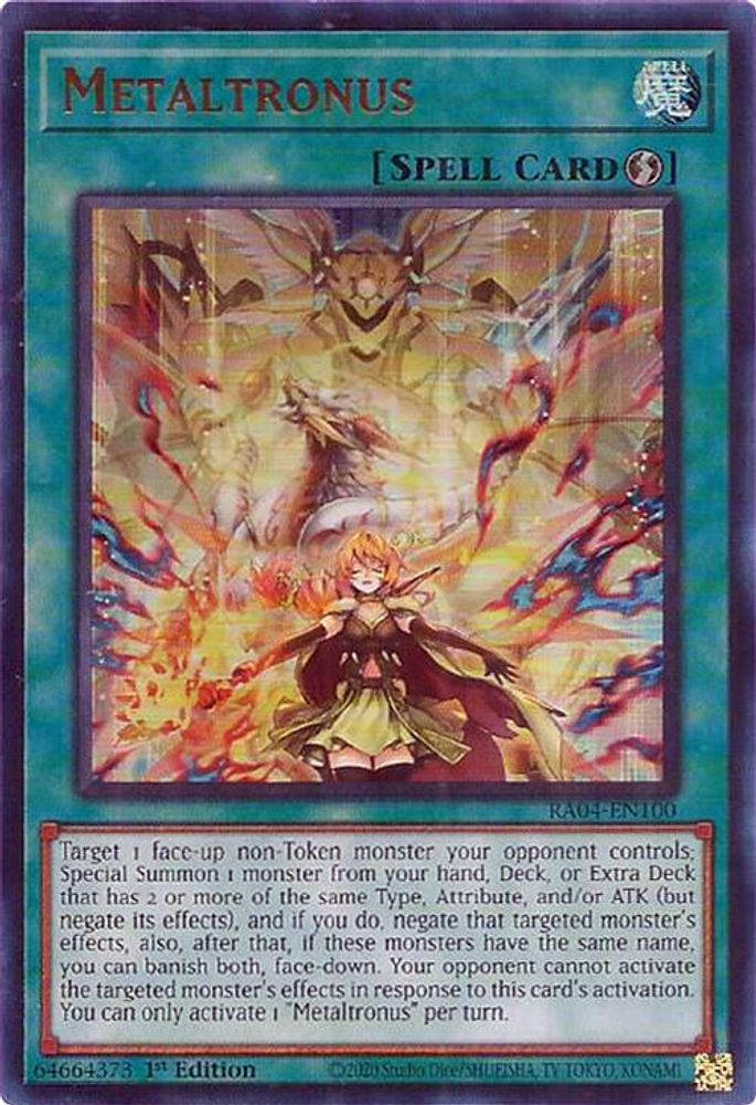 Metaltronus (UR) (RA04-EN100) - Ultra Rare