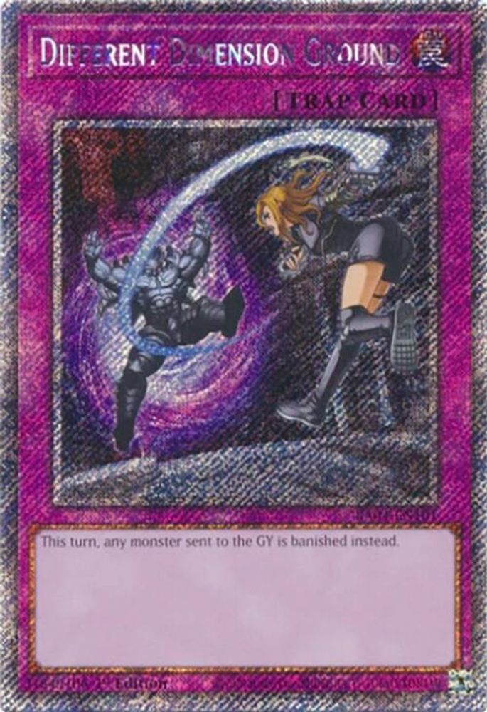 Different Dimension Ground (Platinum Secret Rare) (RA04-EN101) - Platinum Secret Rare