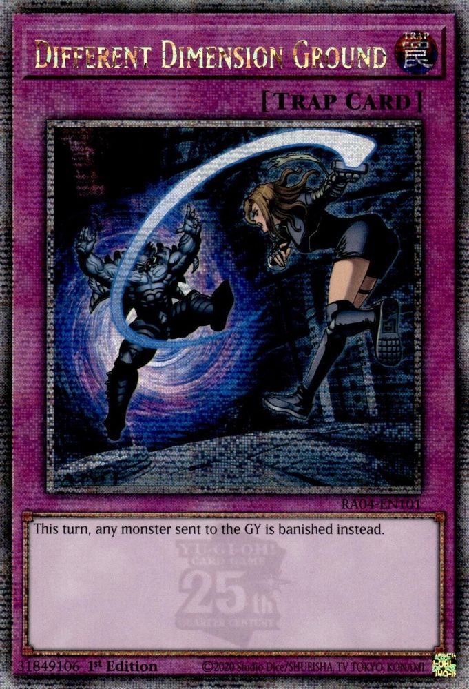 Different Dimension Ground (Quarter Century Secret Rare) (RA04-EN101) - Quarter Century Secret Rare