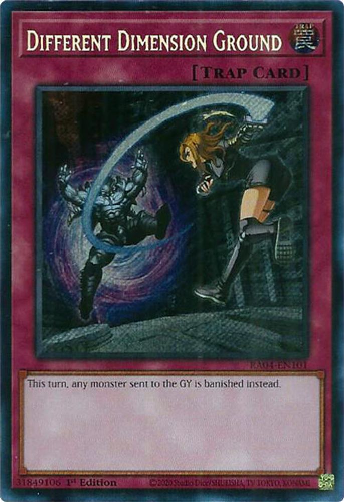 Different Dimension Ground (Secret Rare) (RA04-EN101) - Secret Rare