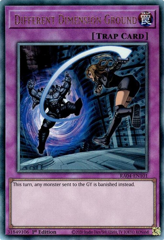 Different Dimension Ground (PUR) (RA04-EN101) - Prismatic Ultimate Rare