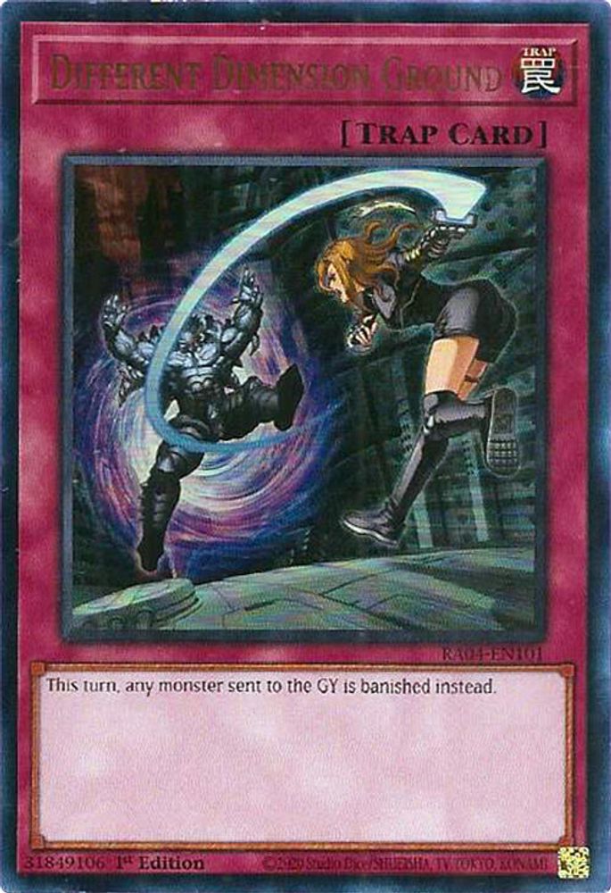 Different Dimension Ground (UR) (RA04-EN101) - Ultra Rare