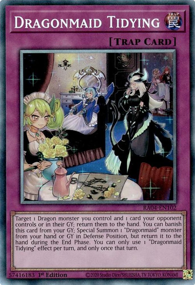 Dragonmaid Tidying (PCR) (RA04-EN102) - Prismatic Collector's Rare
