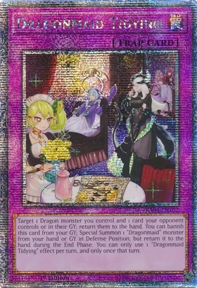 Dragonmaid Tidying (Quarter Century Secret Rare) (RA04-EN102) - Quarter Century Secret Rare