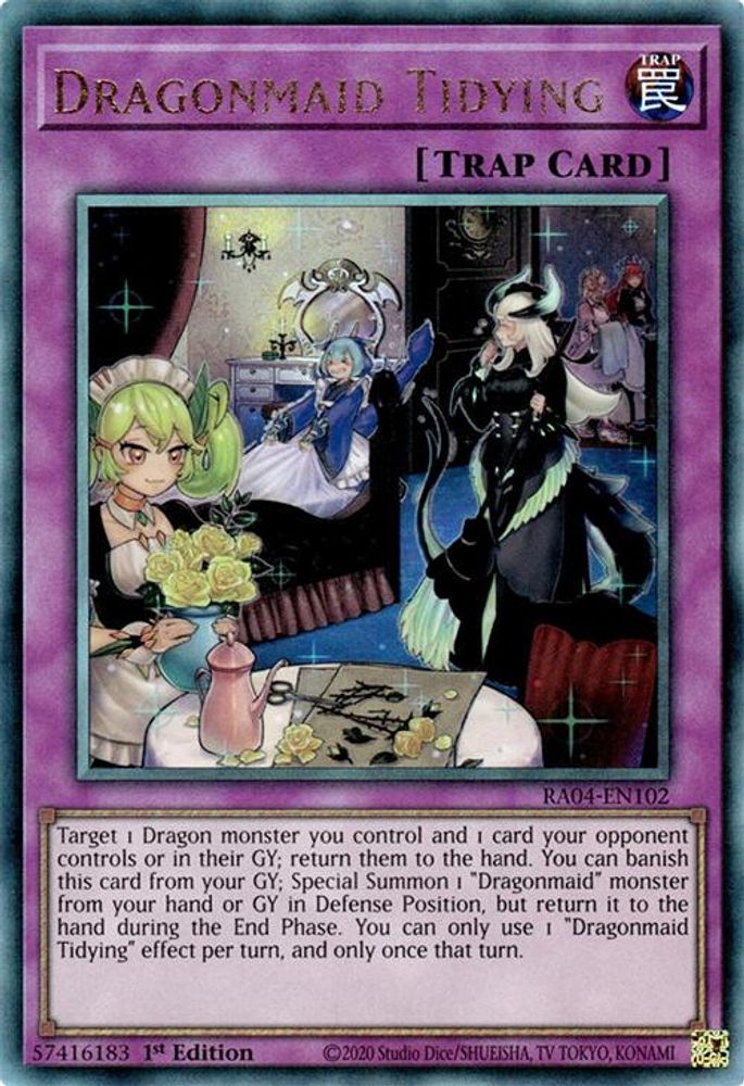 Dragonmaid Tidying (PUR) (RA04-EN102) - Prismatic Ultimate Rare