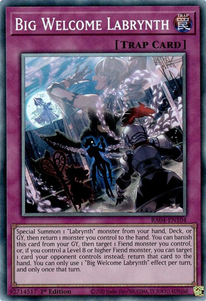 Big Welcome Labrynth (PCR) (RA04-EN104) - Prismatic Collector's Rare