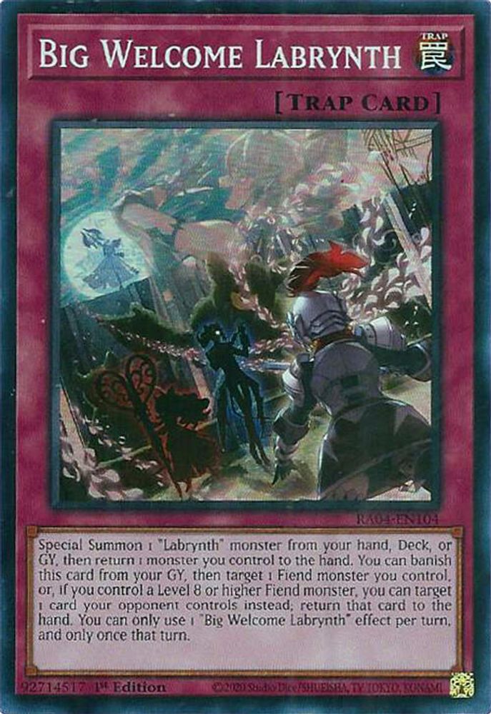 Big Welcome Labrynth (RA04-EN104) - Super Rare