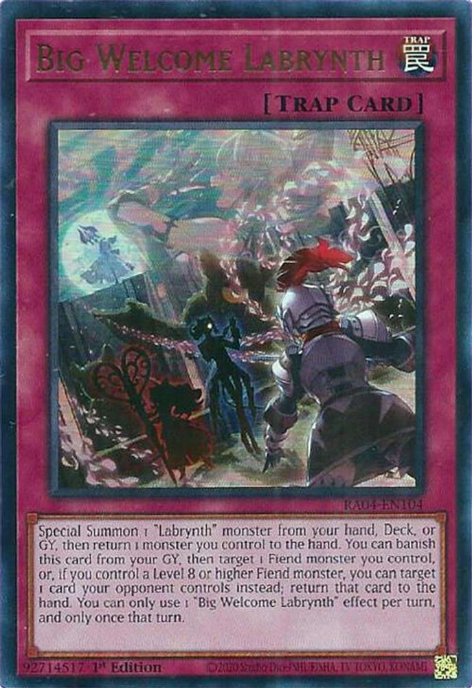 Big Welcome Labrynth (UR) (RA04-EN104) - Ultra Rare
