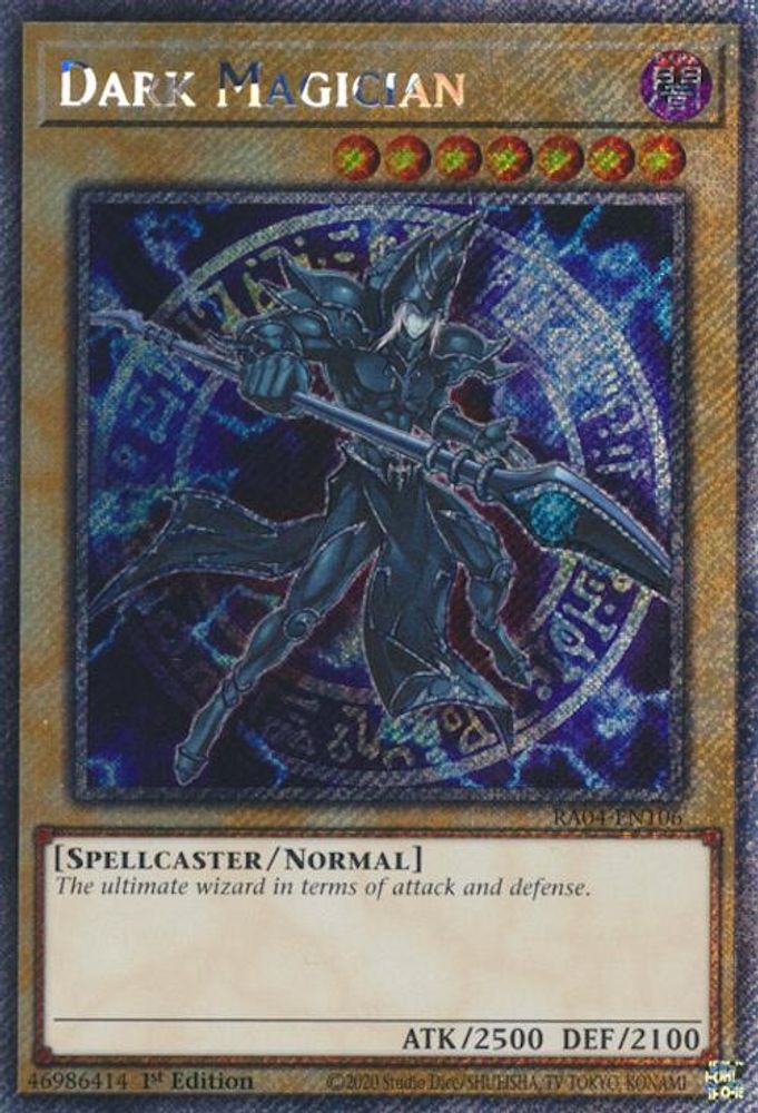 Dark Magician (7th Art) (Platinum Secret Rare) (RA04-EN106) - Platinum Secret Rare