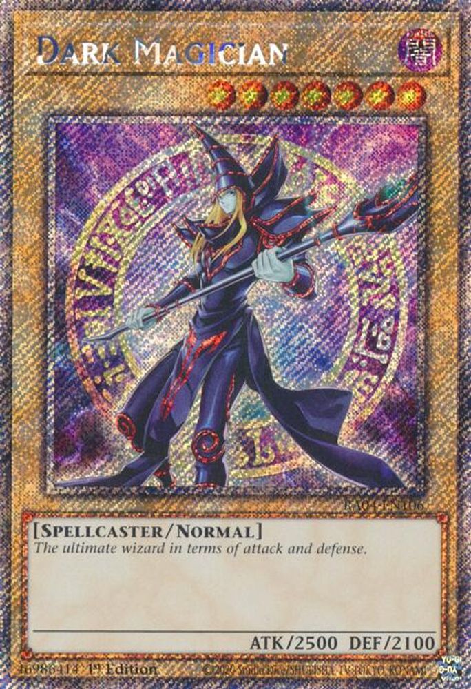 Dark Magician (8th Art) (Platinum Secret Rare) (RA04-EN106) - Platinum Secret Rare