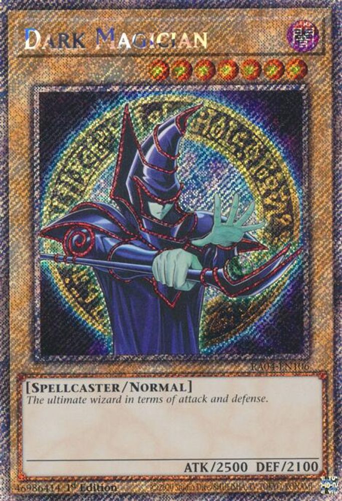 Dark Magician (9th Art) (Platinum Secret Rare) (RA04-EN106) - Platinum Secret Rare