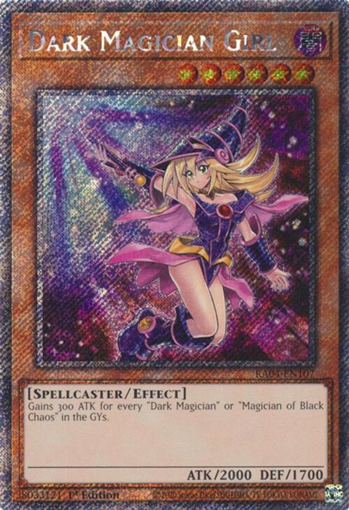 Dark Magician Girl (7th Art) (Platinum Secret Rare) (RA04-EN107) - Platinum Secret Rare
