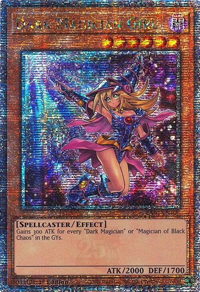 Dark Magician Girl (7th Art) (Quarter Century Secret Rare) (RA04-EN107) - Quarter Century Secret Rare