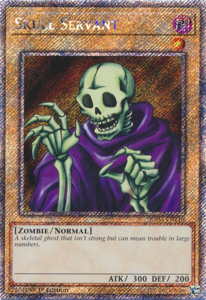 Skull Servant (Platinum Secret Rare) (RA04-EN110) - Platinum Secret Rare