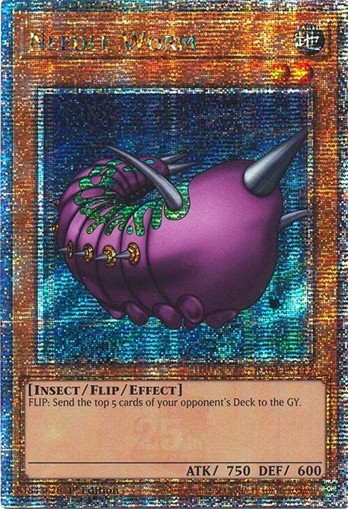 Needle Worm (Quarter Century Secret Rare) (RA04-EN112) - Quarter Century Secret Rare