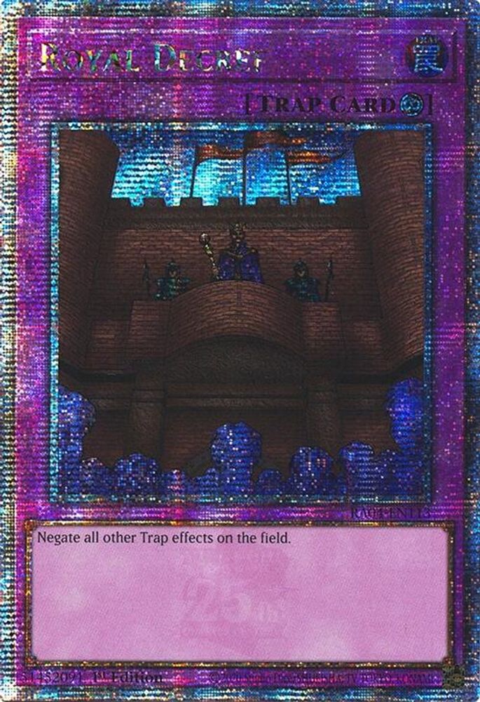 Royal Decree (Quarter Century Secret Rare) (RA04-EN113) - Quarter Century Secret Rare