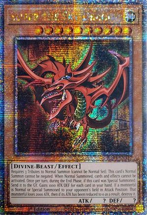 Slifer the Sky Dragon (Quarter Century Secret Rare) (RA04-EN117) - Quarter Century Stampede 1st Edition