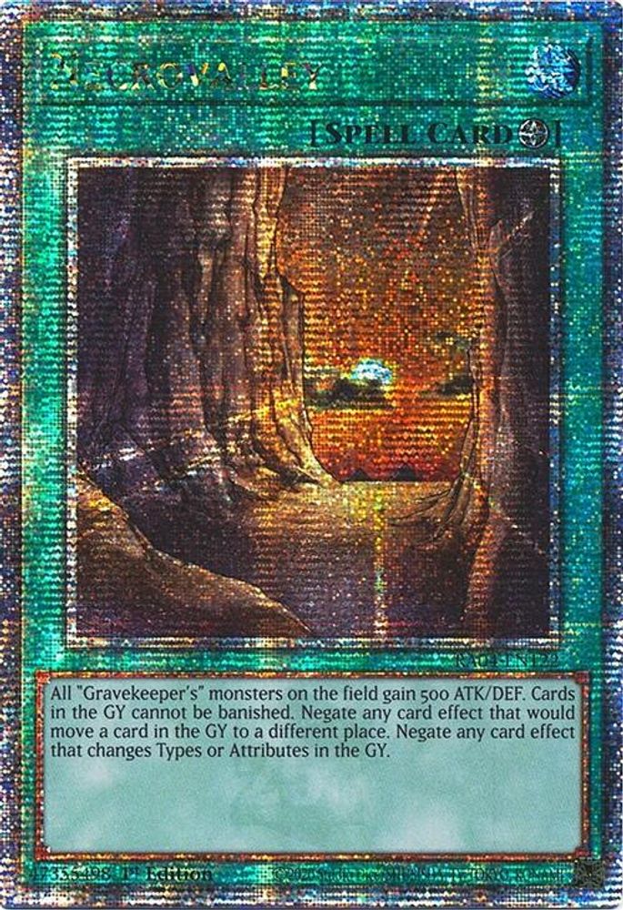 Necrovalley (Quarter Century Secret Rare) (RA04-EN122) - Quarter Century Secret Rare