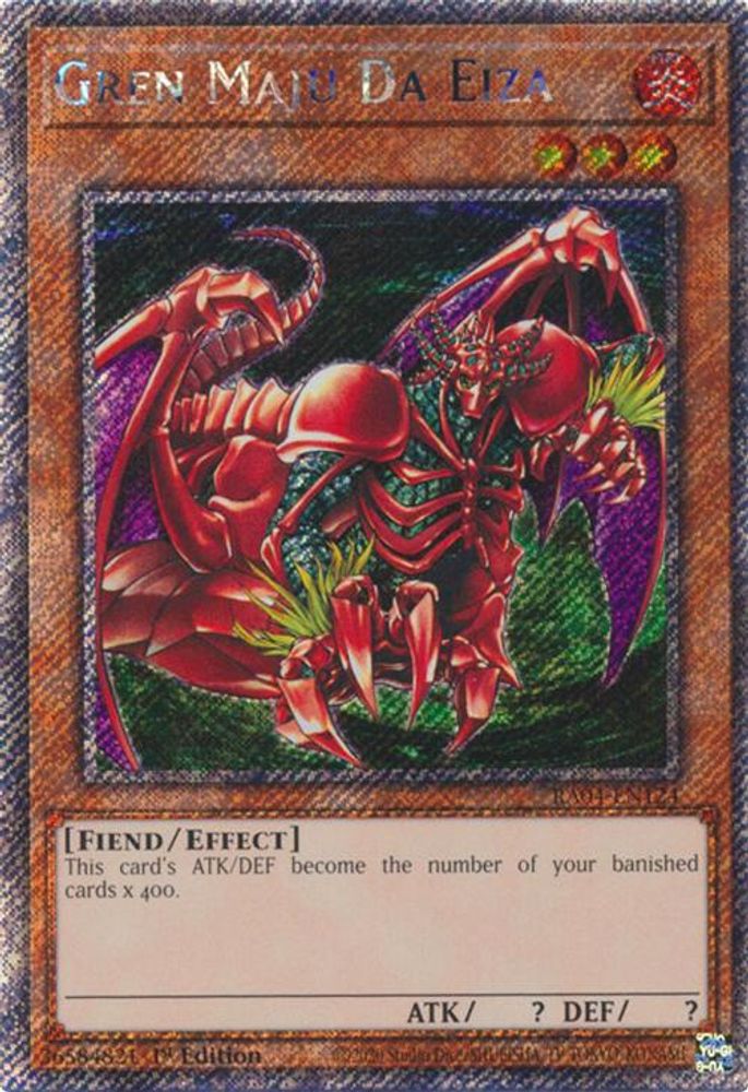 Gren Maju Da Eiza (Platinum Secret Rare) (RA04-EN124) - Platinum Secret Rare