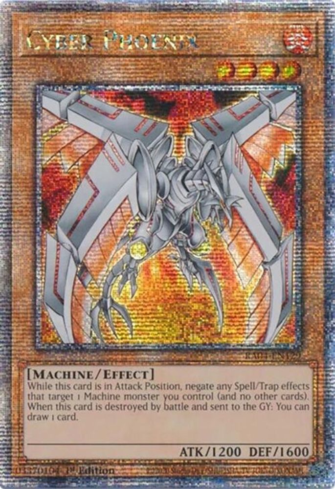 Cyber Phoenix (Quarter Century Secret Rare) (RA04-EN129) - Quarter Century Secret Rare