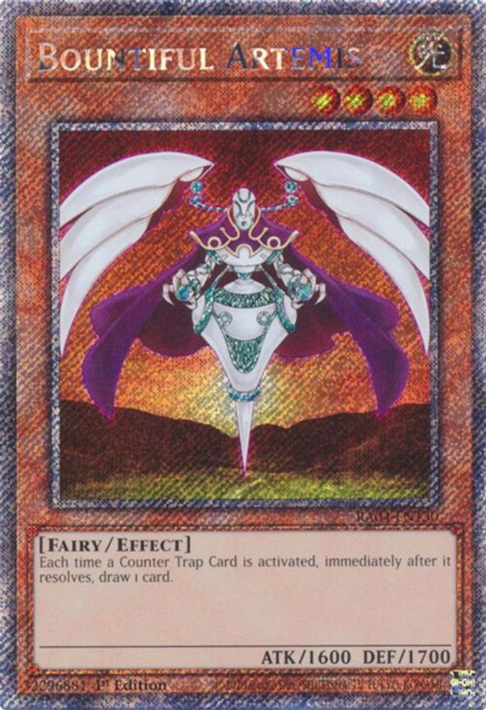 Bountiful Artemis (Platinum Secret Rare) (RA04-EN130) - Platinum Secret Rare