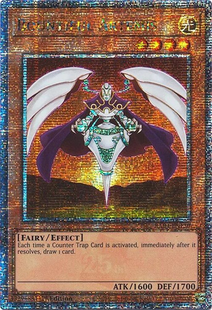 Bountiful Artemis (Quarter Century Secret Rare) (RA04-EN130) - Quarter Century Secret Rare