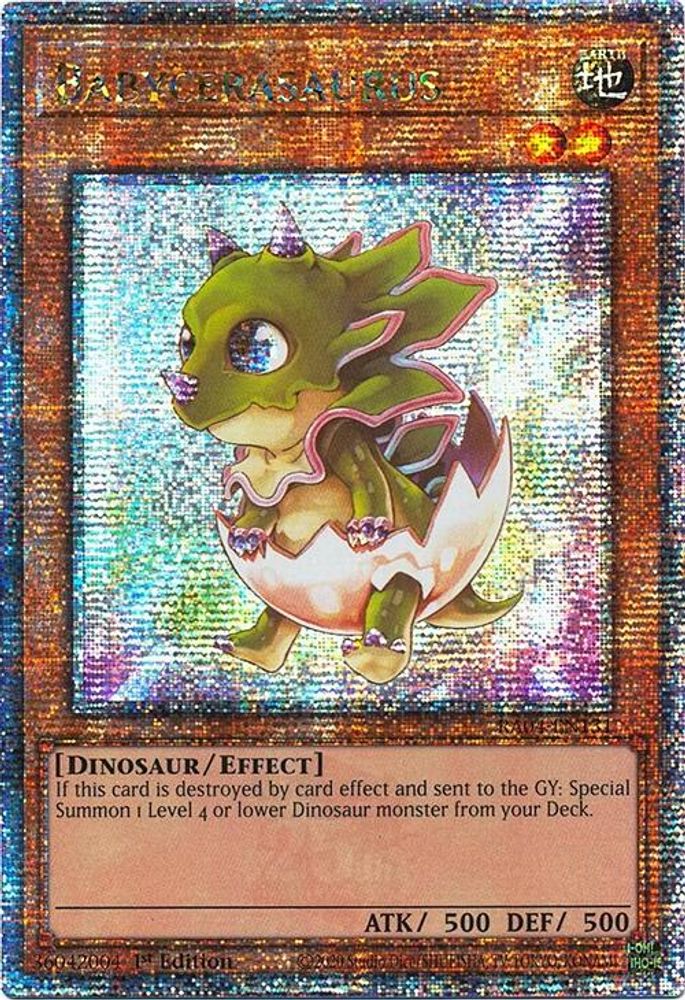 Babycerasaurus (Quarter Century Secret Rare) (RA04-EN131) - Quarter Century Secret Rare