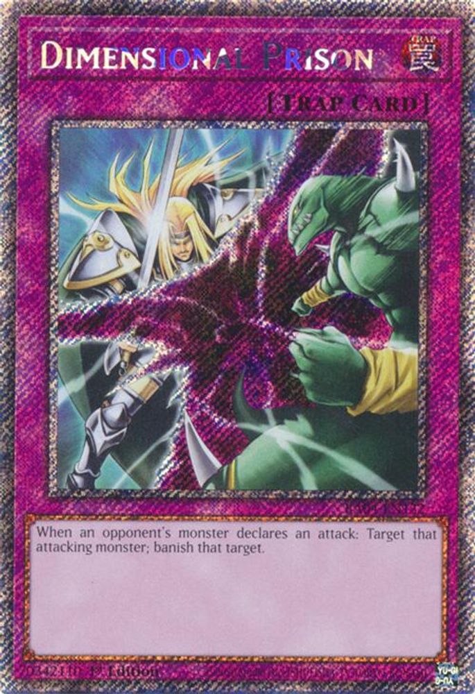 Dimensional Prison (Platinum Secret Rare) (RA04-EN132) - Platinum Secret Rare