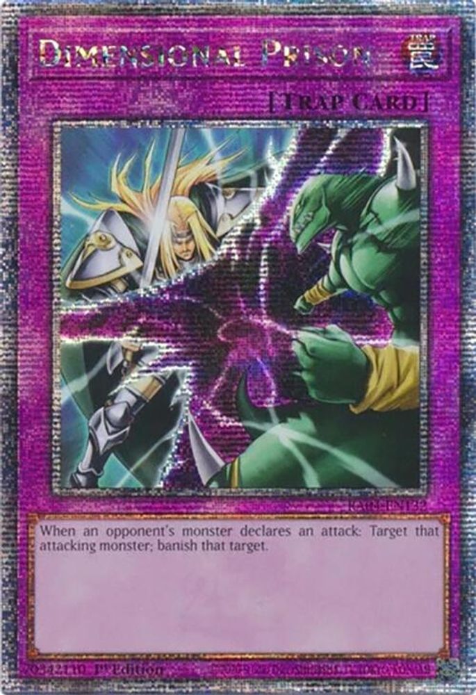 Dimensional Prison (Quarter Century Secret Rare) (RA04-EN132) - Quarter Century Secret Rare