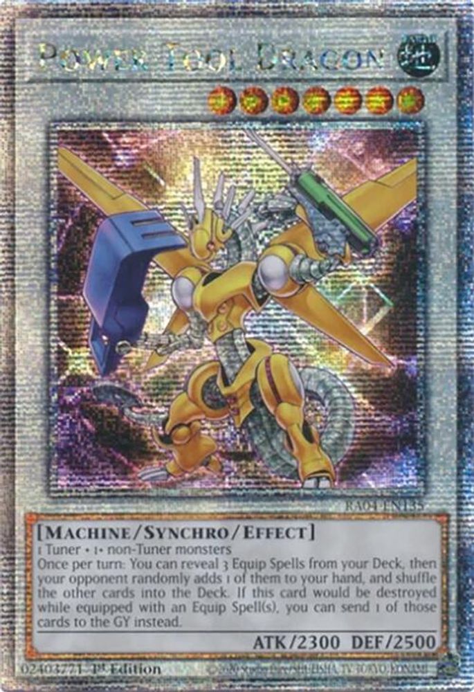 Power Tool Dragon (Quarter Century Secret Rare) (RA04-EN135) - Quarter Century Secret Rare