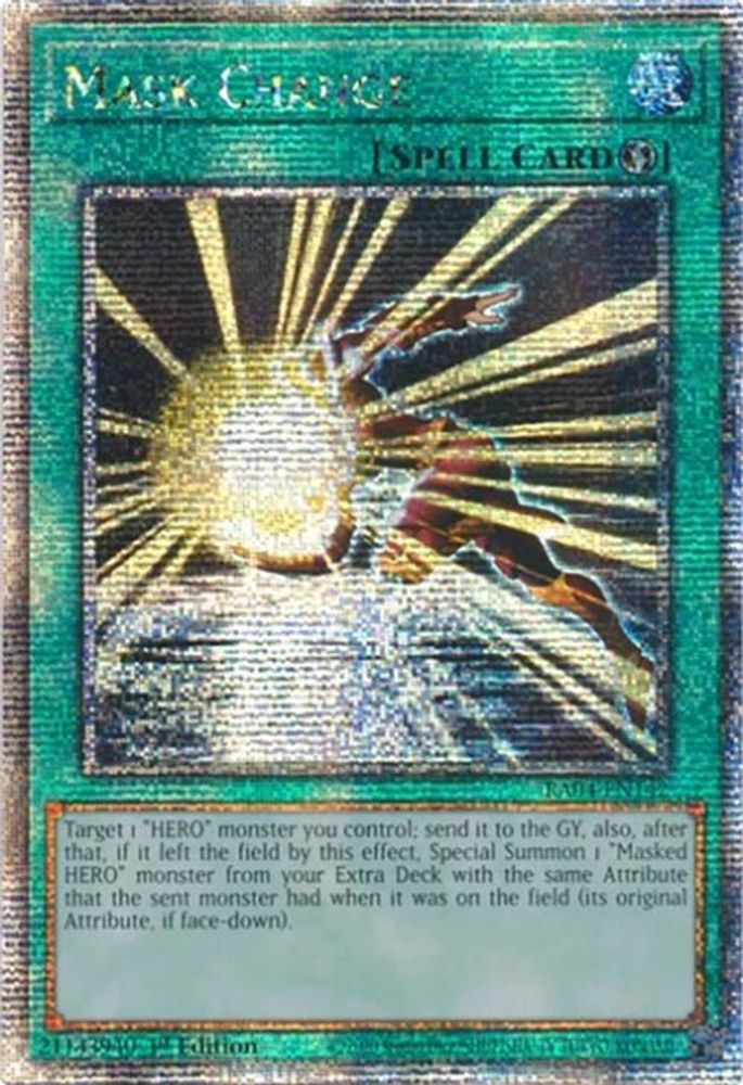 Mask Change (Quarter Century Secret Rare) (RA04-EN142) - Quarter Century Secret Rare