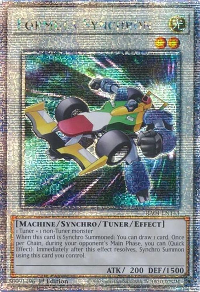 Formula Synchron (Quarter Century Secret Rare) (RA04-EN143) - Quarter Century Secret Rare