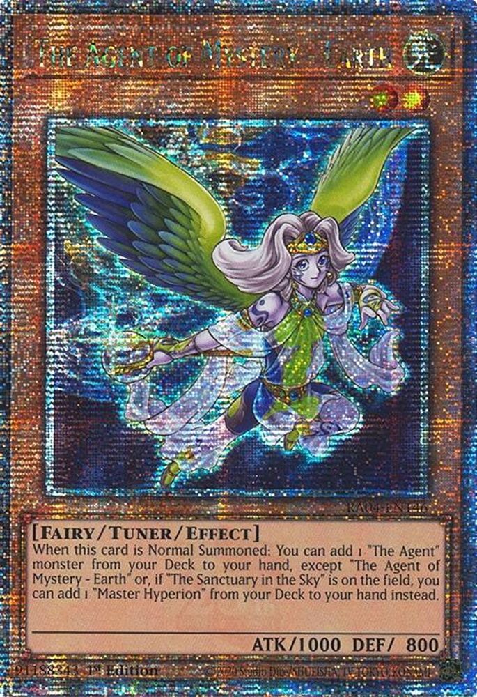 The Agent of Mystery - Earth (Quarter Century Secret Rare) (RA04-EN146) - Quarter Century Secret Rare