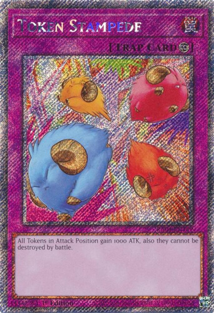 Token Stampede (Platinum Secret Rare) (RA04-EN149) - Platinum Secret Rare