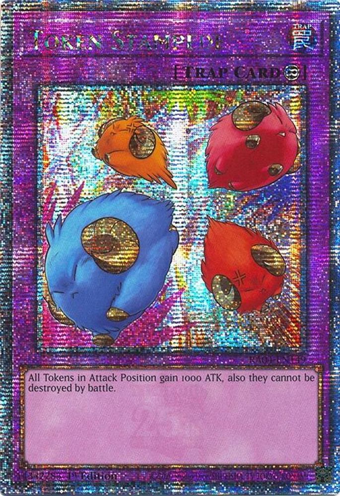 Token Stampede (Quarter Century Secret Rare) (RA04-EN149) - Quarter Century Secret Rare