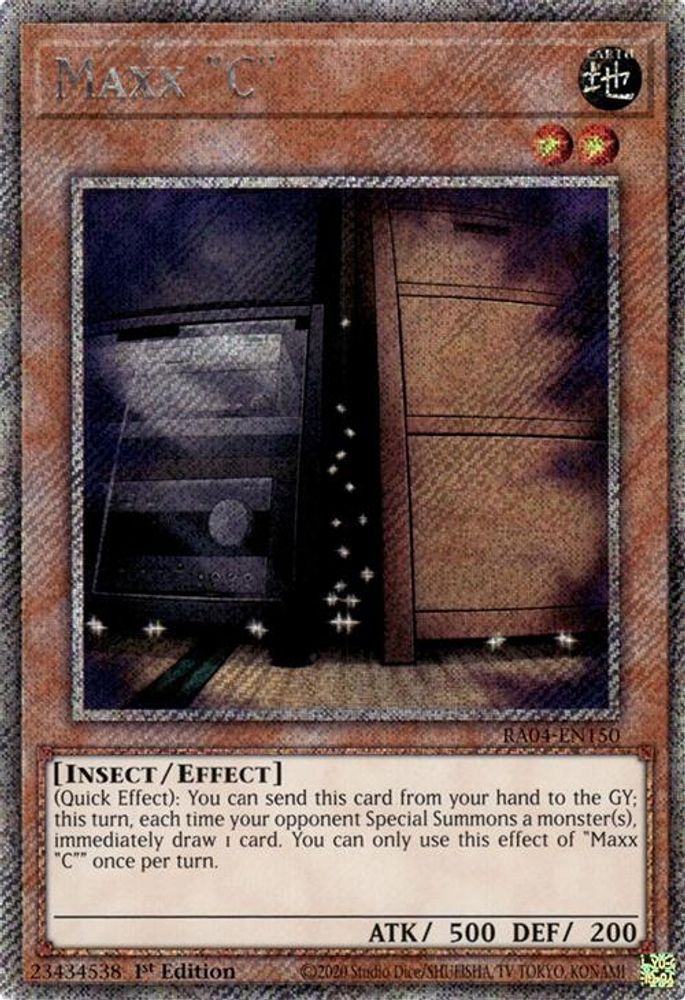 Maxx "C" (Platinum Secret Rare) (RA04-EN150) - Platinum Secret Rare