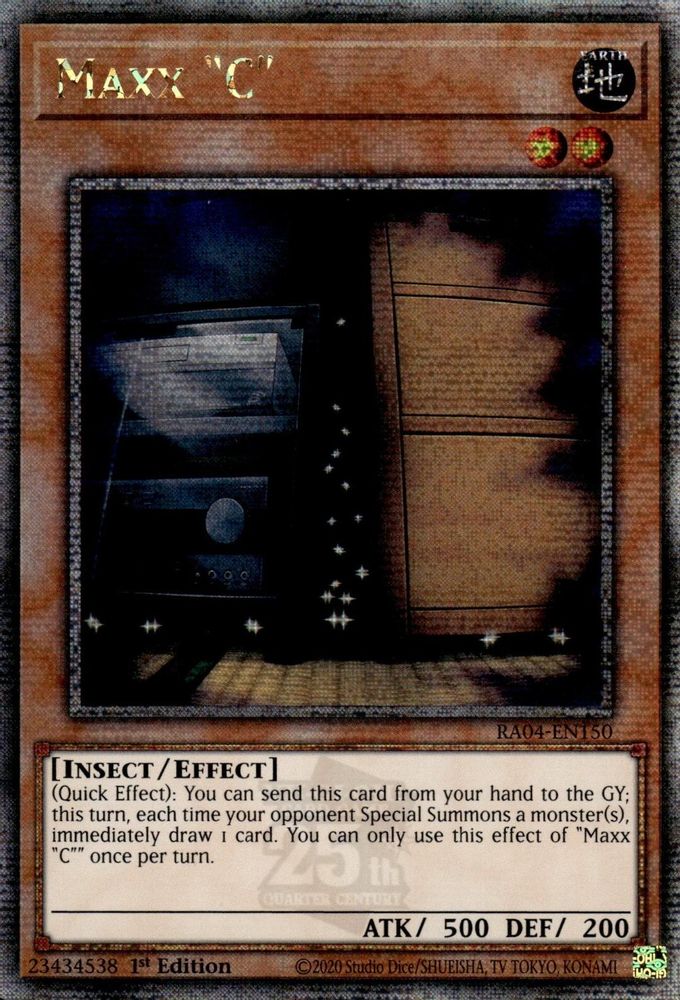 Maxx "C" (Quarter Century Secret Rare) (RA04-EN150) - Quarter Century Secret Rare