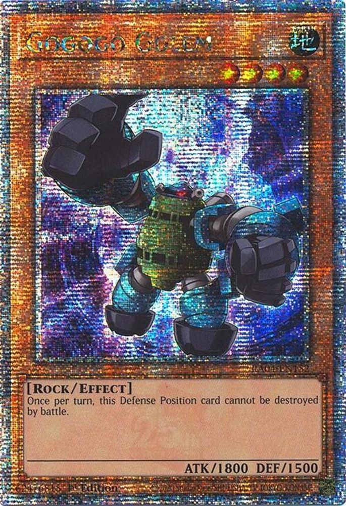 Gogogo Golem (Quarter Century Secret Rare) (RA04-EN152) - Quarter Century Secret Rare