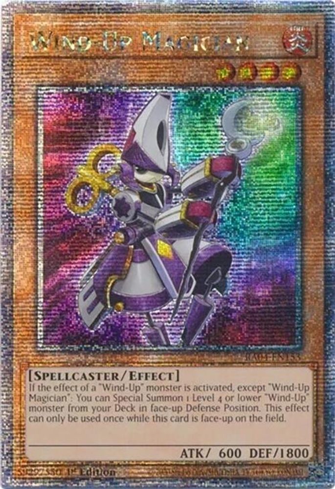 Wind-Up Magician (Quarter Century Secret Rare) (RA04-EN153) - Quarter Century Secret Rare